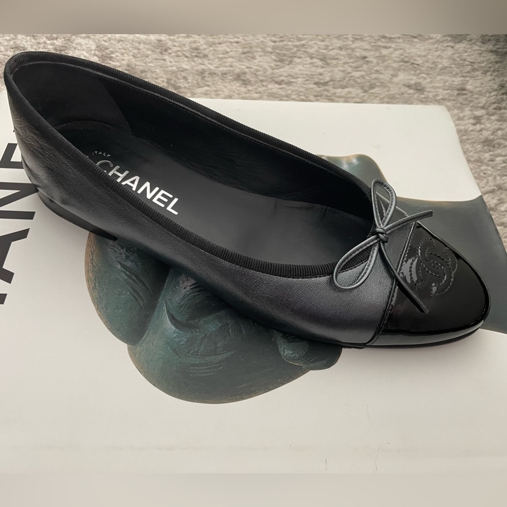 Chanel Ballet Flats, Pearly Black size 39